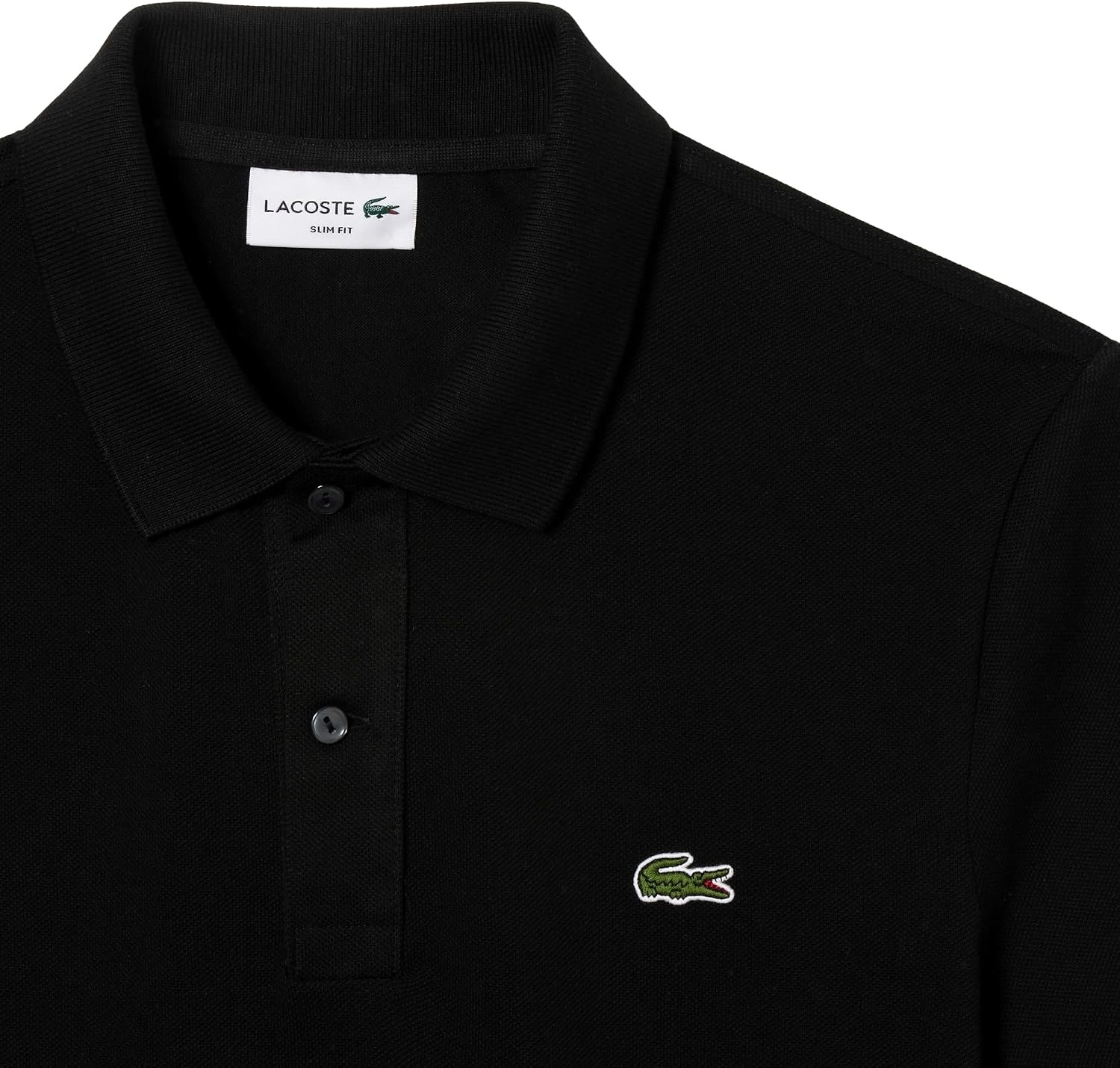 image:imageLacoste Mens Petit Piqu Slim Fit Polo ShirtBlack