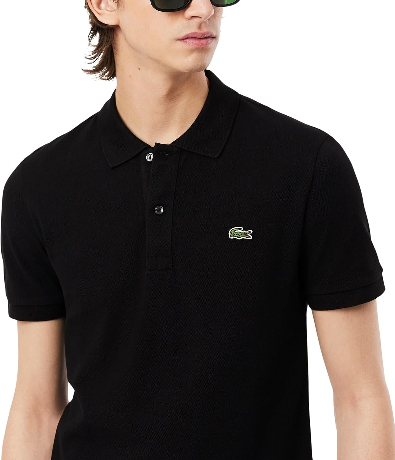 image:imageLacoste Mens Petit Piqu Slim Fit Polo ShirtBlack