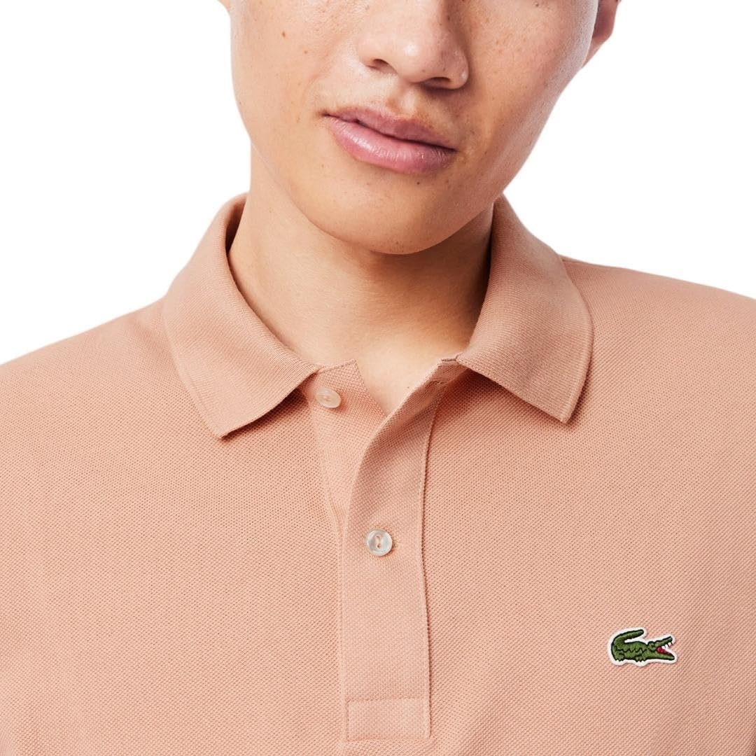 image:imageLacoste Mens Petit Piqu Slim Fit Polo ShirtBrown