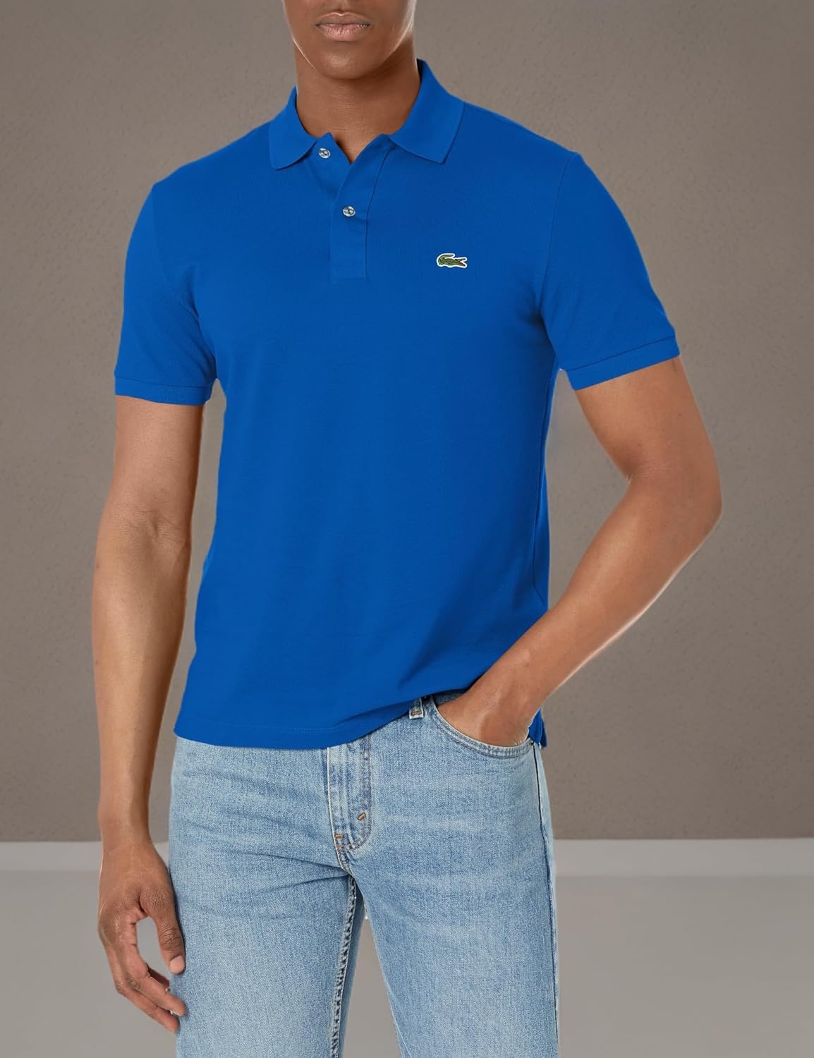 image:imageLacoste Mens Petit Piqu Slim Fit Polo ShirtCobalt