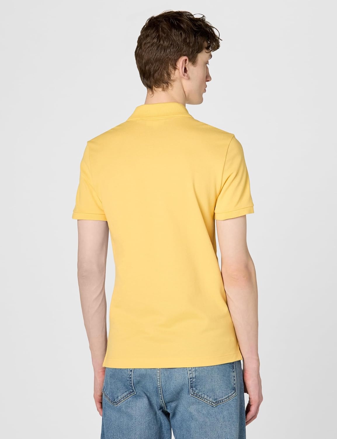 image:imageLacoste Mens Petit Piqu Slim Fit Polo ShirtCornsilk