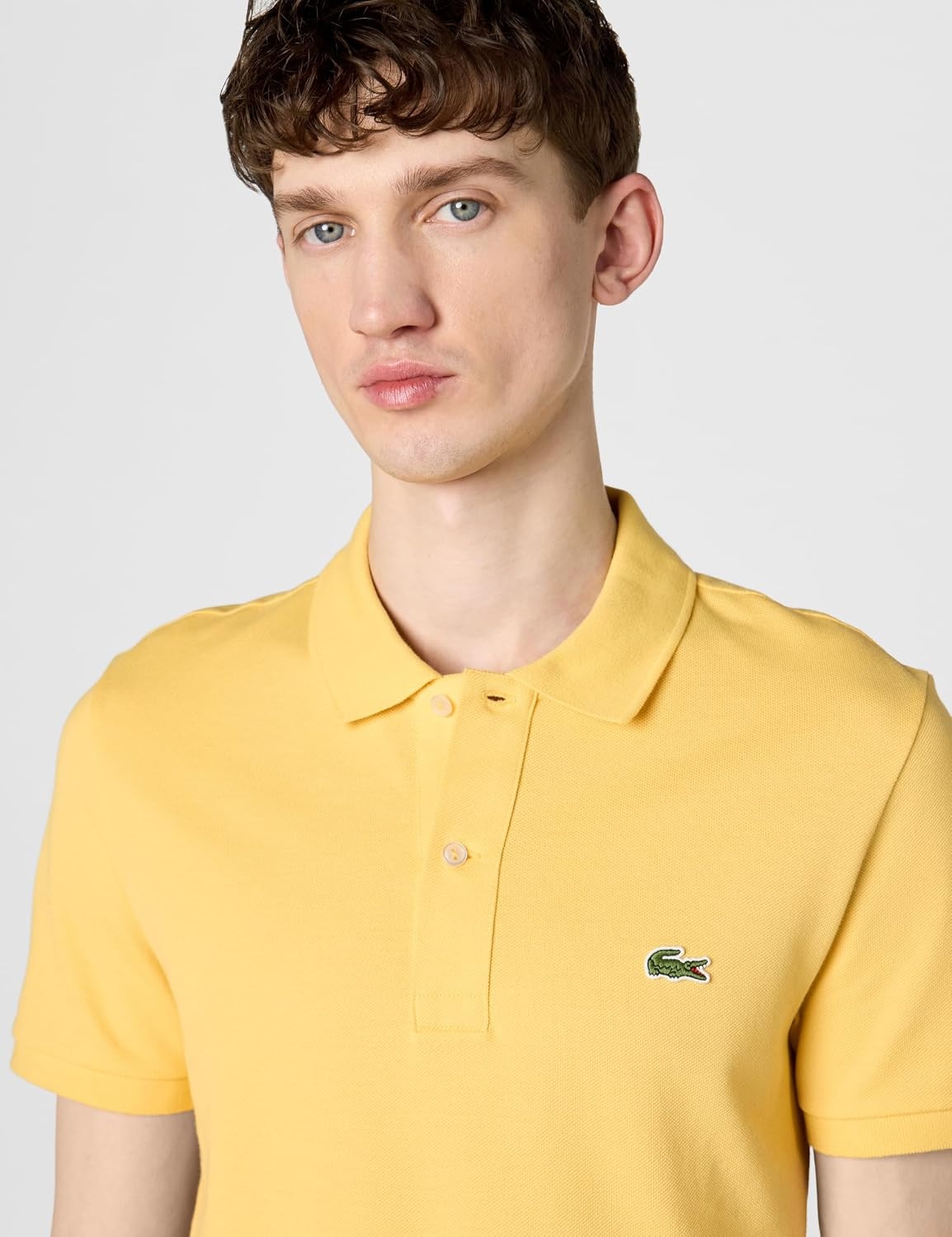 image:imageLacoste Mens Petit Piqu Slim Fit Polo ShirtCornsilk