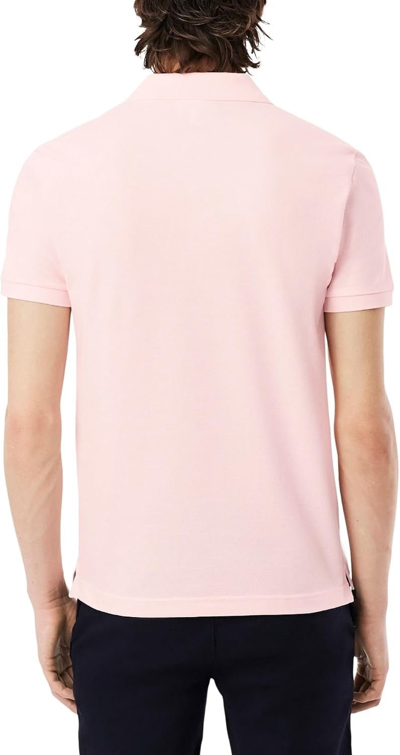 image:imageLacoste Mens Petit Piqu Slim Fit Polo ShirtFlamingo