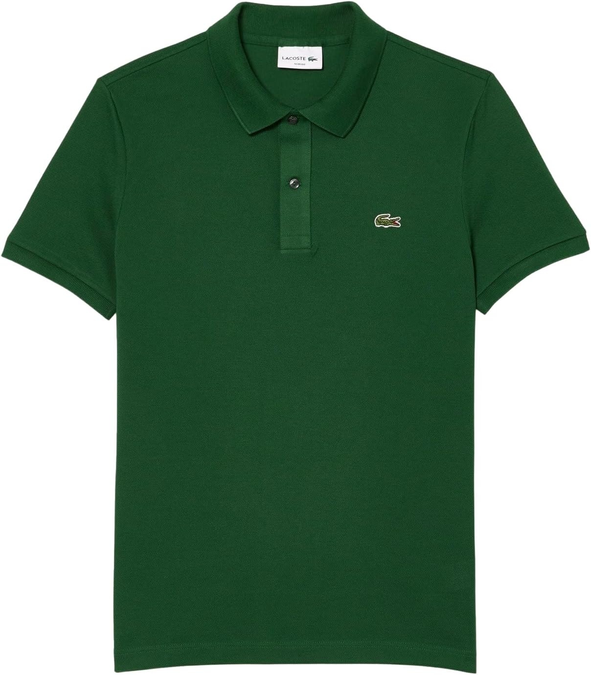 image:imageLacoste Mens Petit Piqu Slim Fit Polo ShirtGreen