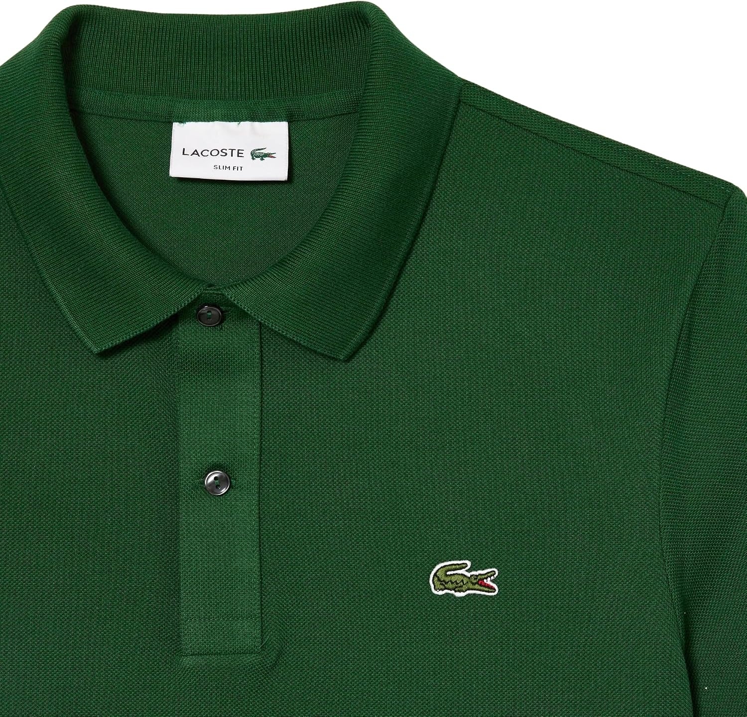 image:imageLacoste Mens Petit Piqu Slim Fit Polo ShirtGreen