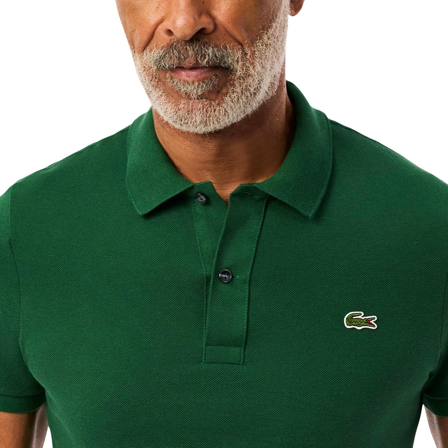 image:imageLacoste Mens Petit Piqu Slim Fit Polo ShirtGreen