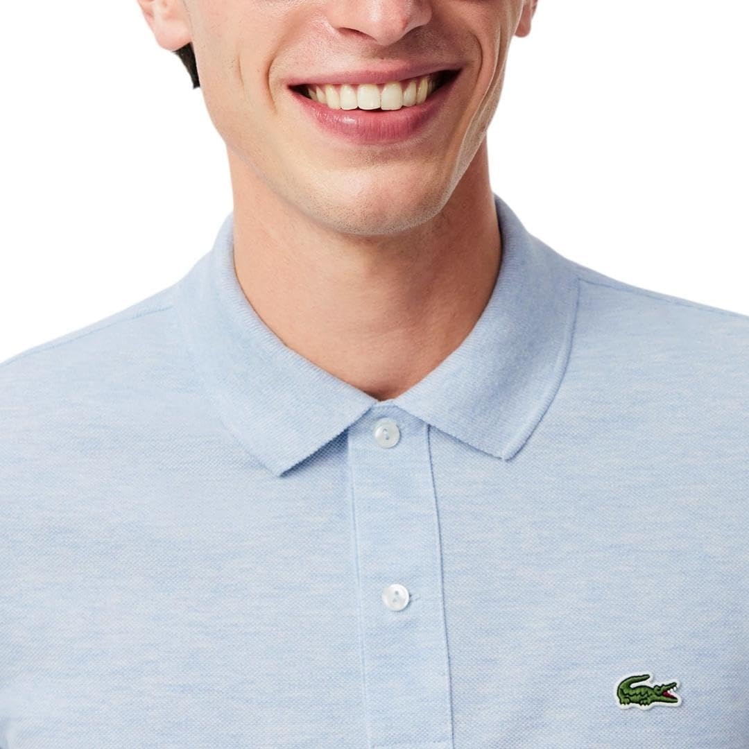 image:imageLacoste Mens Petit Piqu Slim Fit Polo ShirtHeather Cove