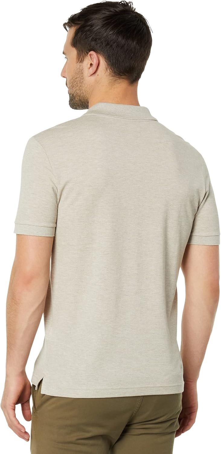 image:imageLacoste Mens Petit Piqu Slim Fit Polo ShirtHeather Wicker