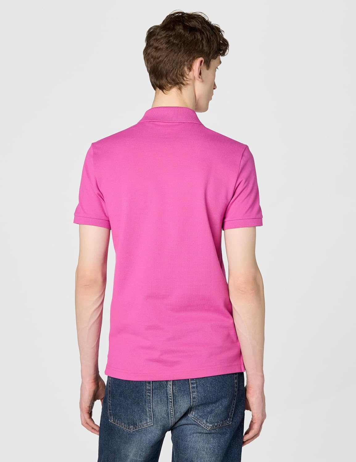 image:imageLacoste Mens Petit Piqu Slim Fit Polo ShirtMalva