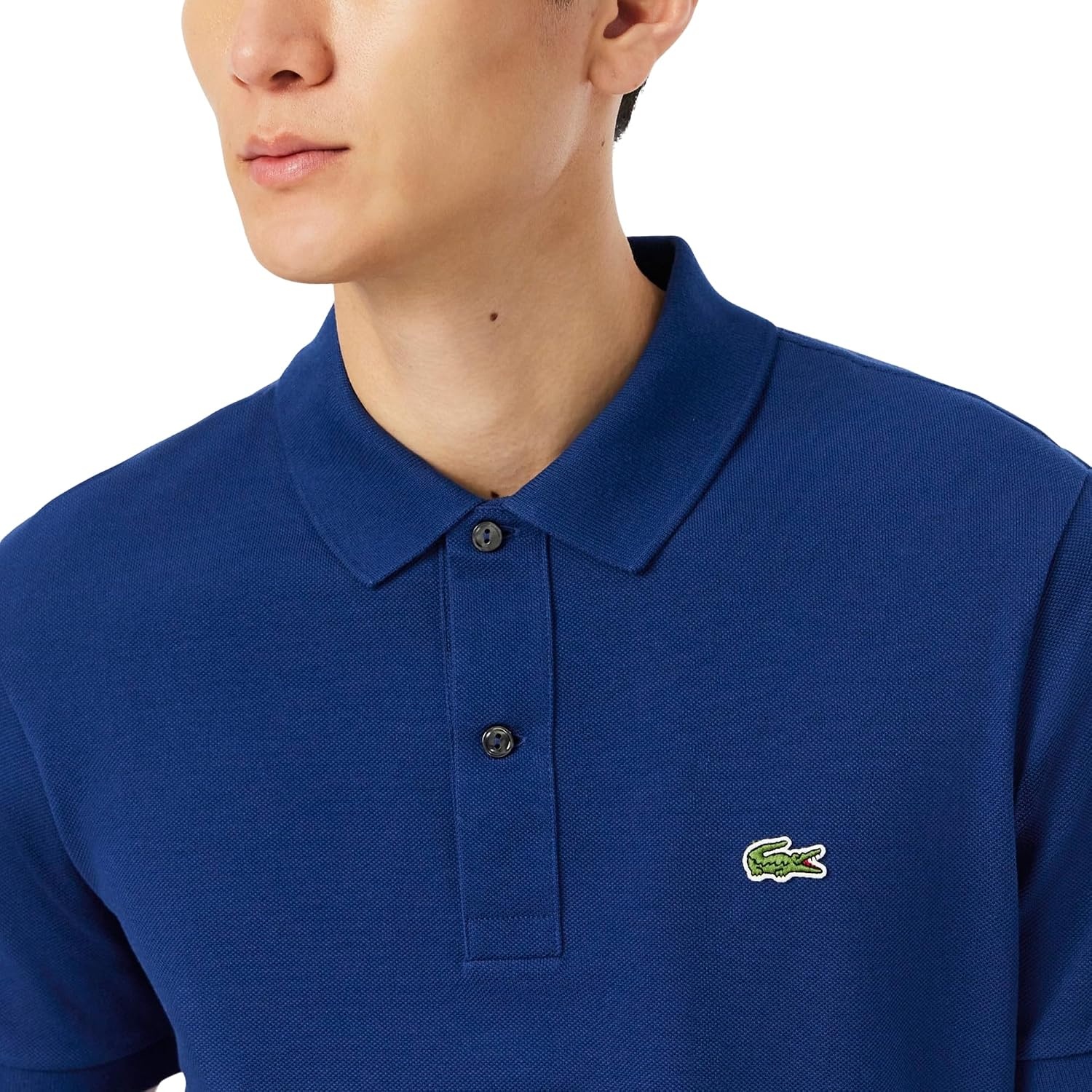 image:imageLacoste Mens Petit Piqu Slim Fit Polo ShirtMethylene