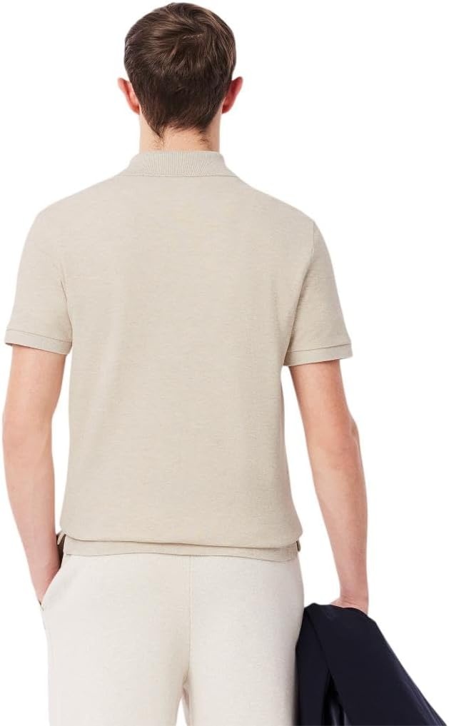 image:imageLacoste Mens Petit Piqu Slim Fit Polo ShirtMoon Chine