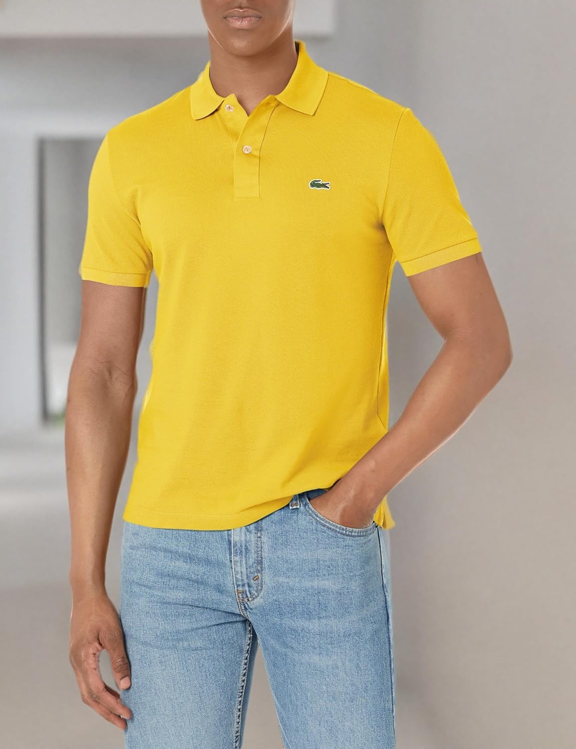image:imageLacoste Mens Petit Piqu Slim Fit Polo ShirtPistil