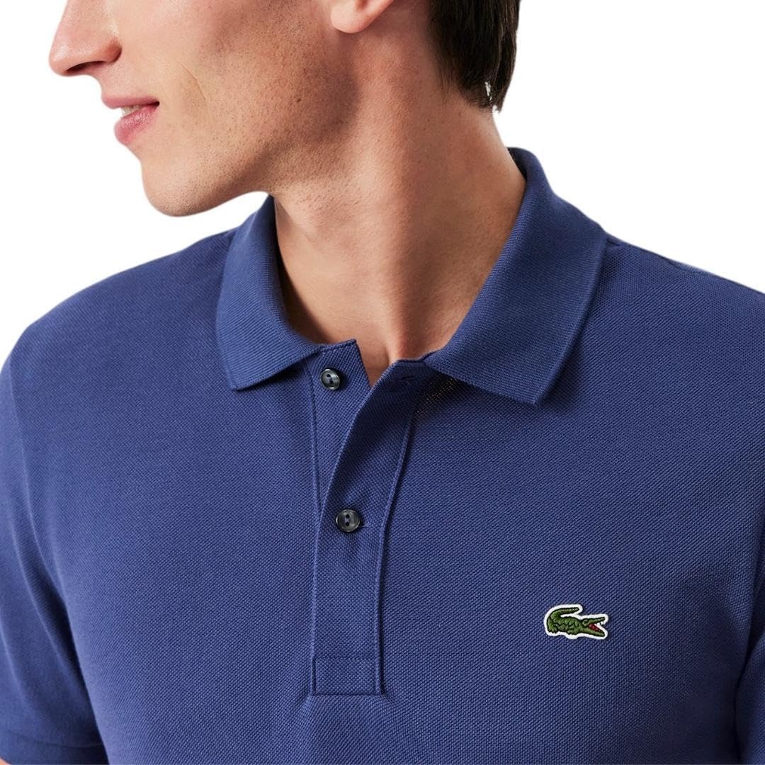 image:imageLacoste Mens Petit Piqu Slim Fit Polo ShirtPrimerose