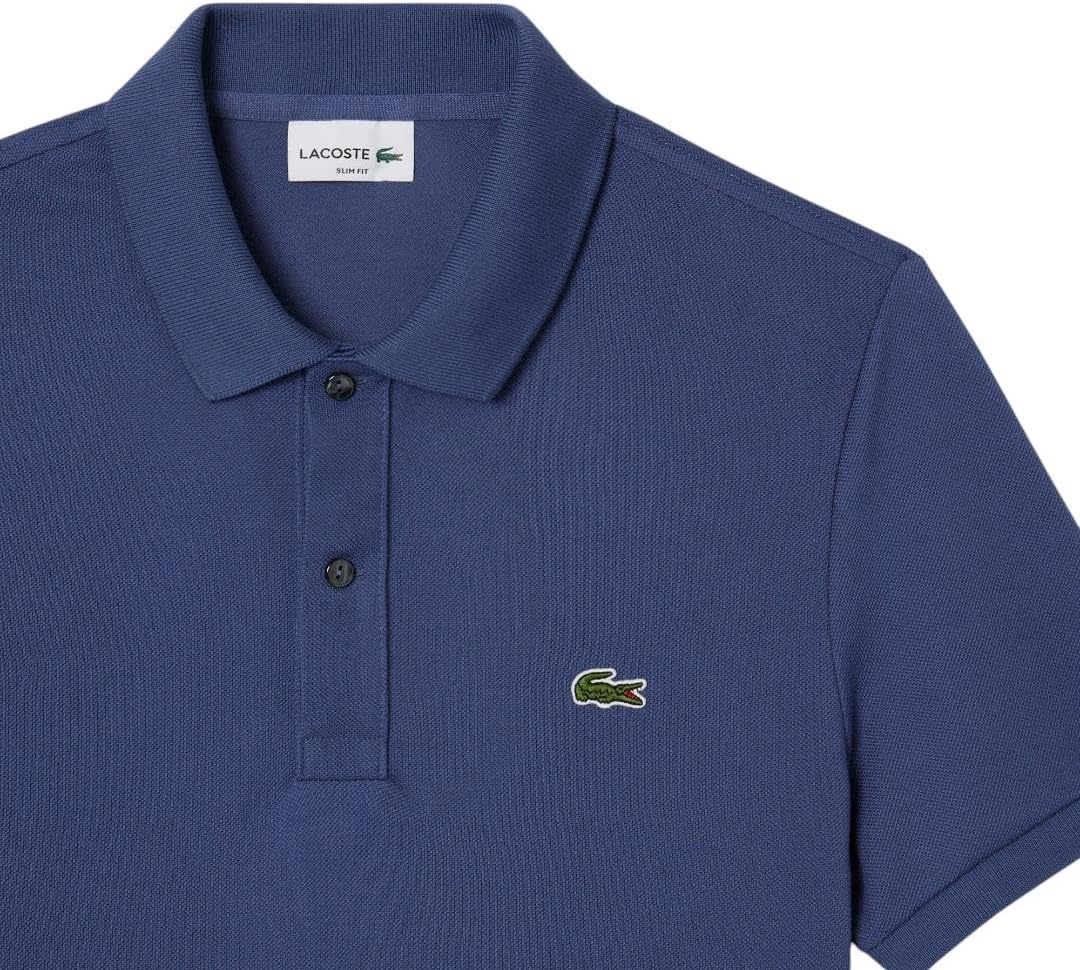 image:imageLacoste Mens Petit Piqu Slim Fit Polo ShirtPrimerose