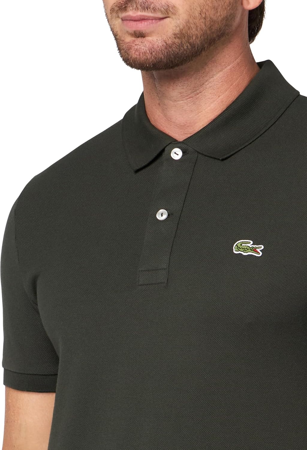 image:imageLacoste Mens Petit Piqu Slim Fit Polo ShirtSapwood