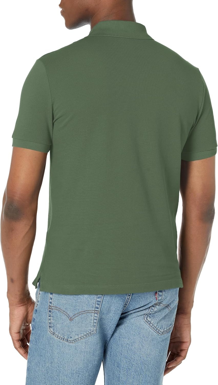 image:imageLacoste Mens Petit Piqu Slim Fit Polo ShirtSequoia