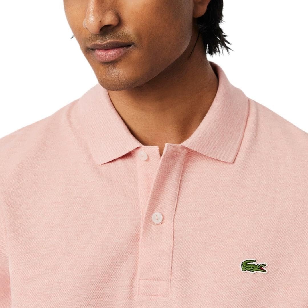 image:imageLacoste Mens Petit Piqu Slim Fit Polo ShirtStrawberry Chine
