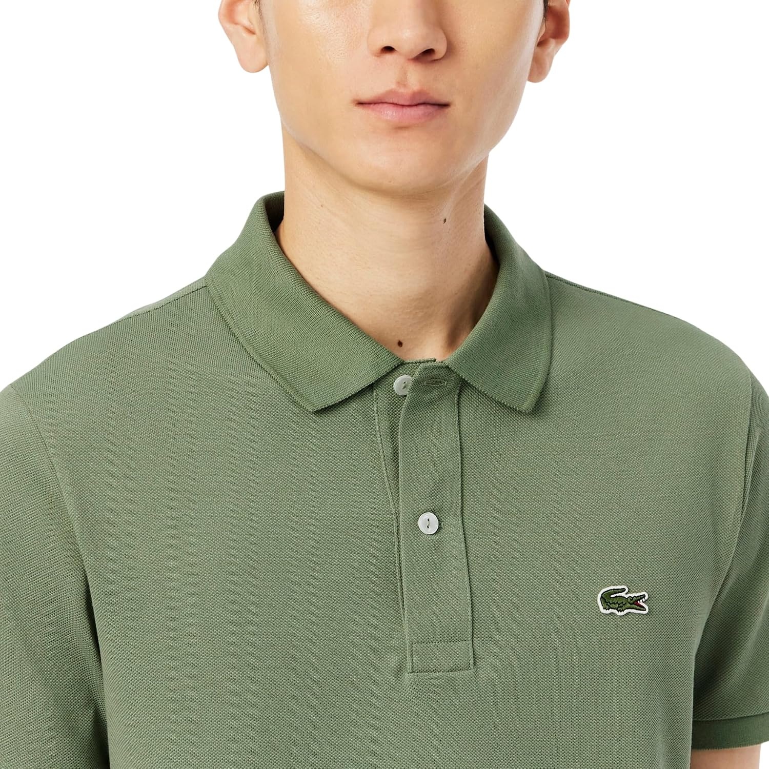 image:imageLacoste Mens Petit Piqu Slim Fit Polo ShirtThyme