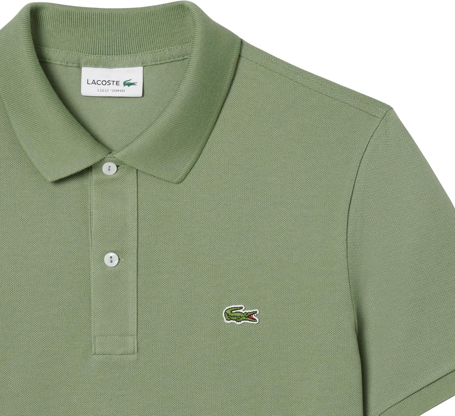 image:imageLacoste Mens Petit Piqu Slim Fit Polo ShirtThyme