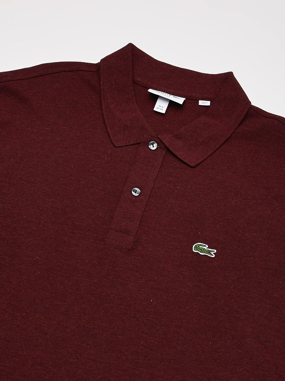 image:imageLacoste Mens Petit Piqu Slim Fit Polo ShirtVine Chine