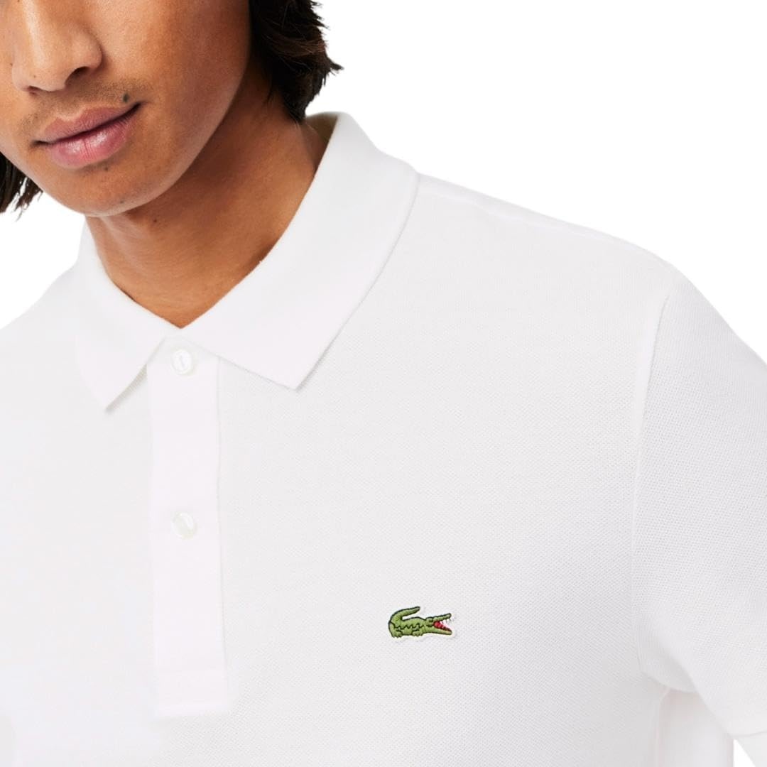 image:imageLacoste Mens Petit Piqu Slim Fit Polo ShirtWhite