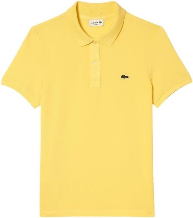 image:imageLacoste Mens Petit Piqu Slim Fit Polo ShirtYellow