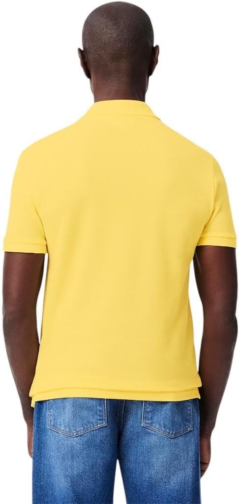 image:imageLacoste Mens Petit Piqu Slim Fit Polo ShirtYellow