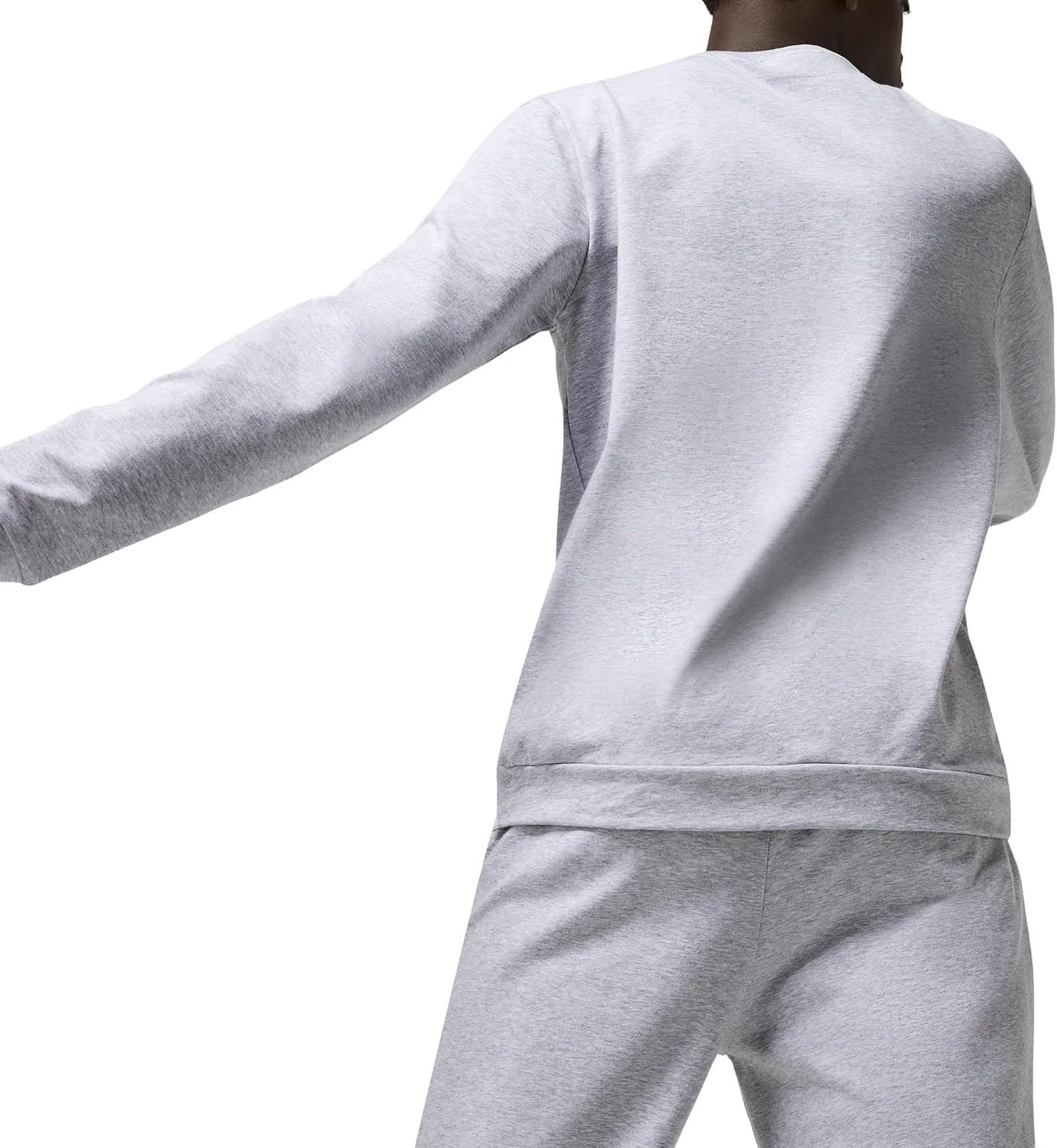image:imageLacoste Mens Print Cotton Fleece Indoor Sweatshirt Silver ChineMultico XLarge
