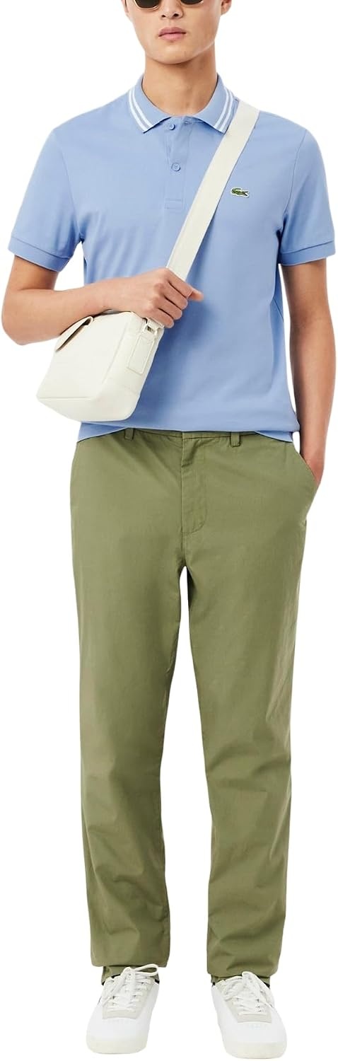 image:imageLacoste Mens Regular Fit Cotton Pima Interlock Polo ShirtAphylla