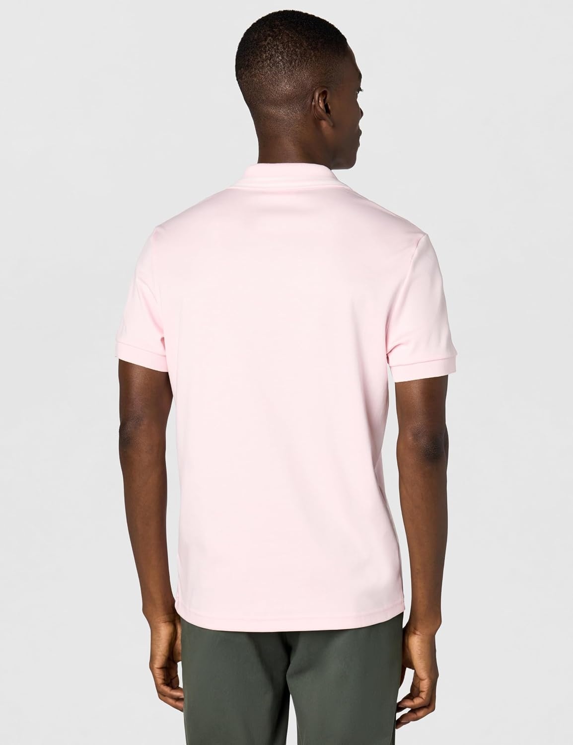 image:imageLacoste Mens Regular Fit Cotton Pima Interlock Polo ShirtFlamingo