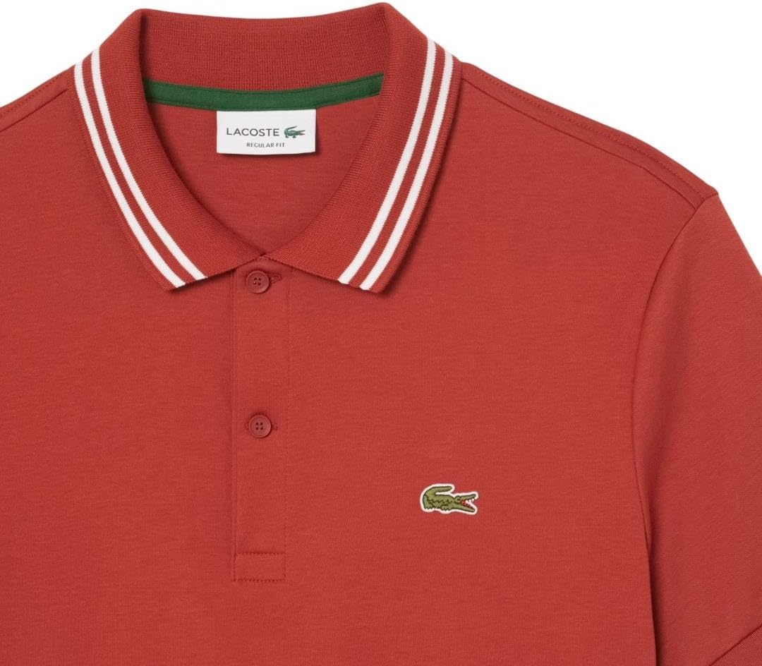 image:imageLacoste Mens Regular Fit Cotton Pima Interlock Polo ShirtIberis