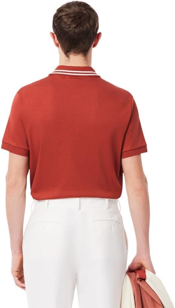 image:imageLacoste Mens Regular Fit Cotton Pima Interlock Polo ShirtIberis