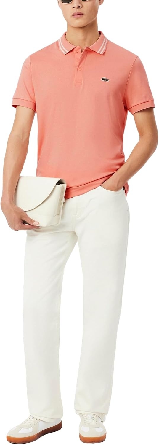 image:imageLacoste Mens Regular Fit Cotton Pima Interlock Polo ShirtMiami