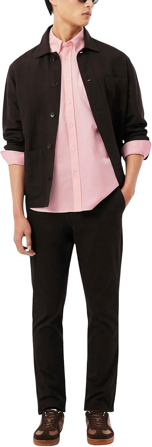 image:imageLacoste Mens Regular Fit Oxford ShirtFlamingoFlamingo