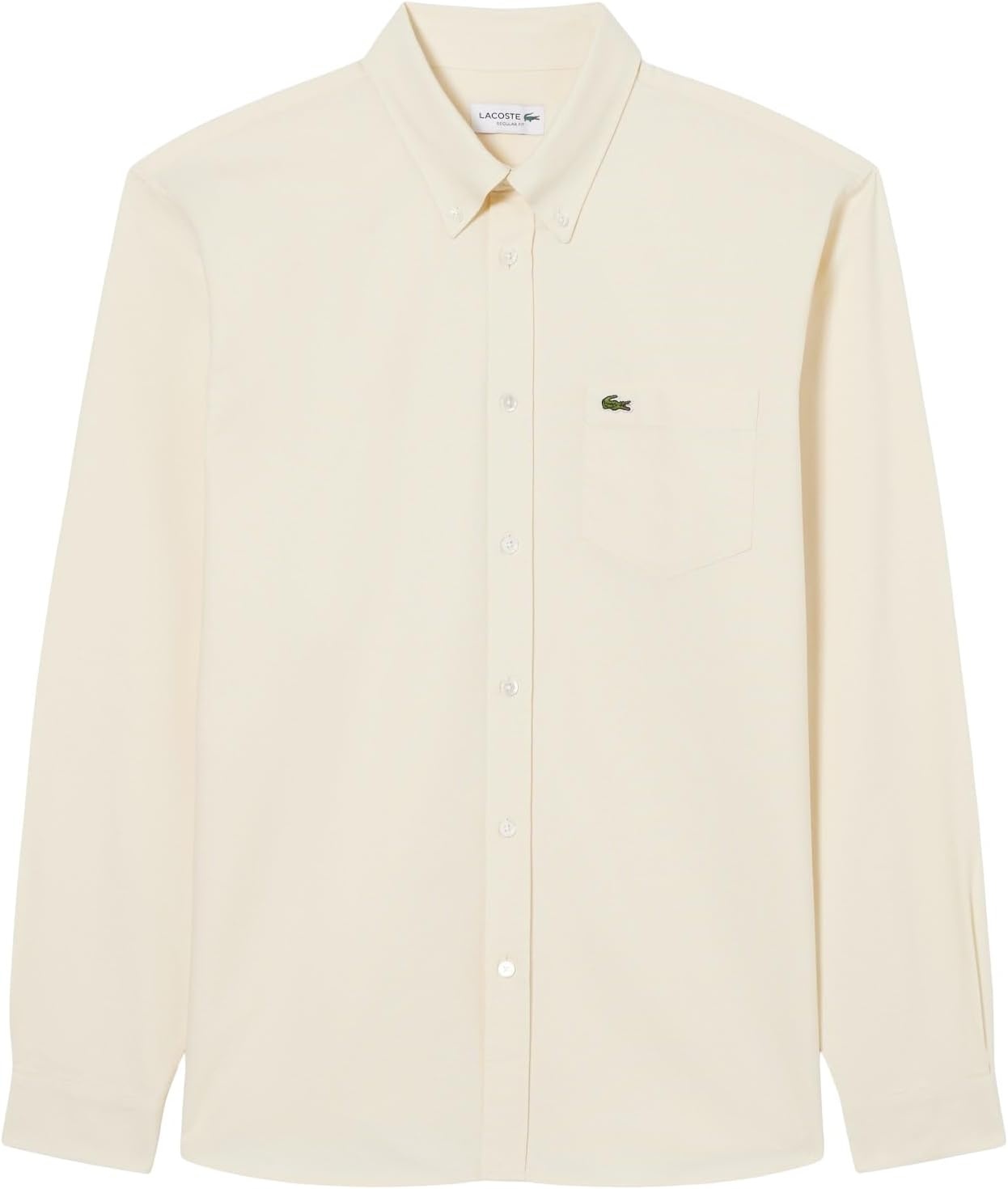 image:imageLacoste Mens Regular Fit Oxford ShirtNaturel ClairNaturel Cla