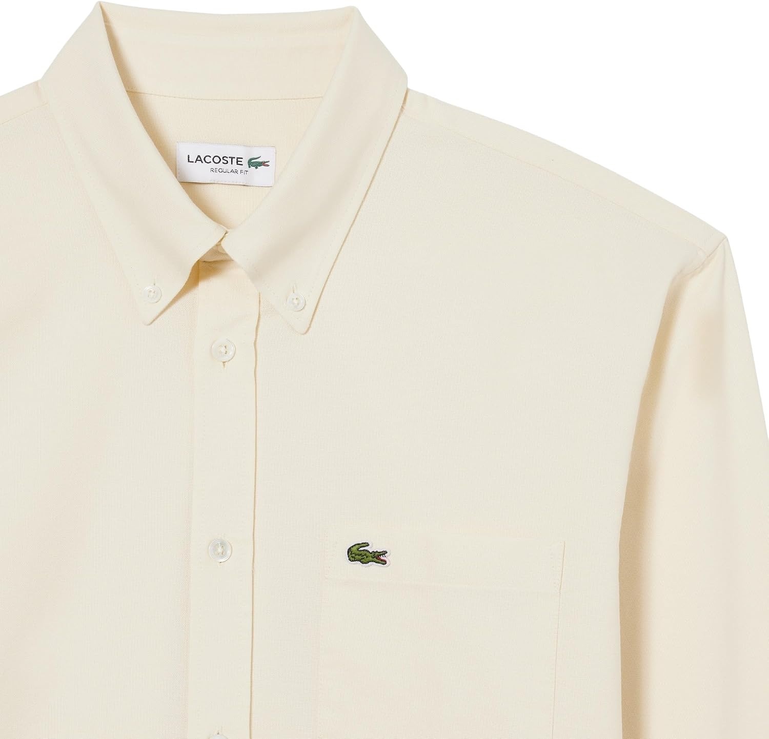 image:imageLacoste Mens Regular Fit Oxford ShirtNaturel ClairNaturel Cla