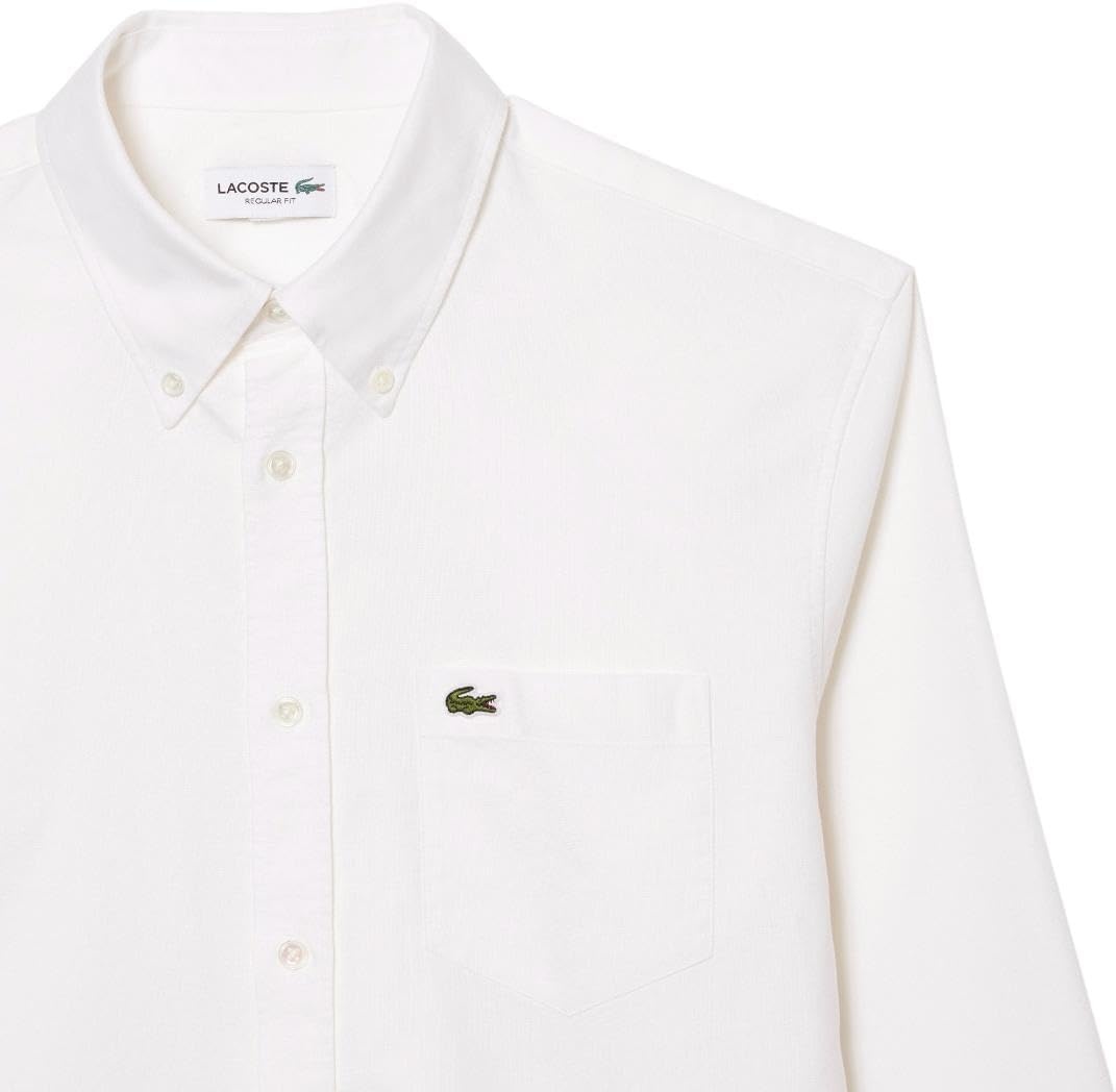 image:imageLacoste Mens Regular Fit Oxford ShirtWhite