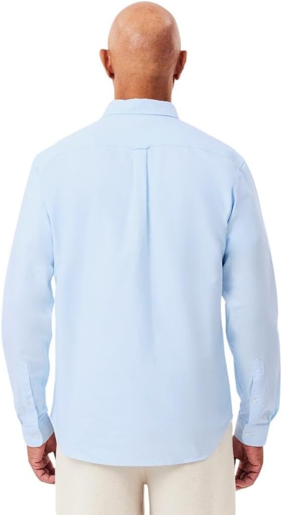 image:imageLacoste Mens Regular Fit Oxford ShirtWhiteOverview