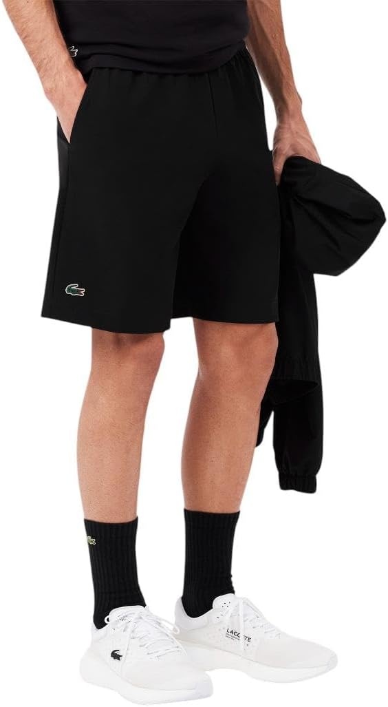 image:imageLacoste Mens Regular Fit Ultra Dry Tennis ShortsBlack