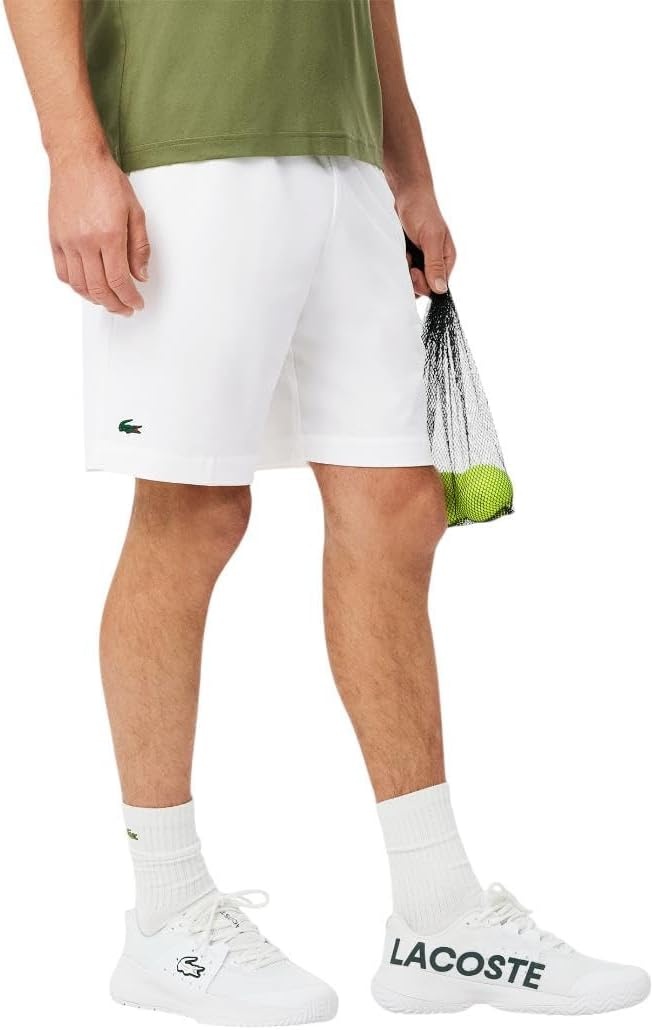 image:imageLacoste Mens Regular Fit Ultra Dry Tennis ShortsWhite