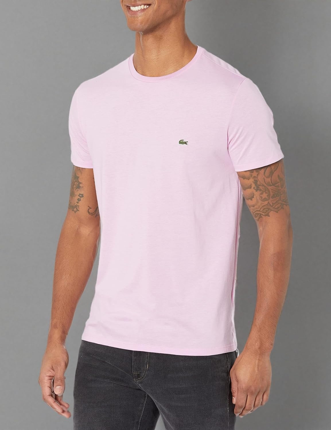 image:imageLacoste Mens Short Sleeve Pima Jersey Crew Neck TeeAlbizia