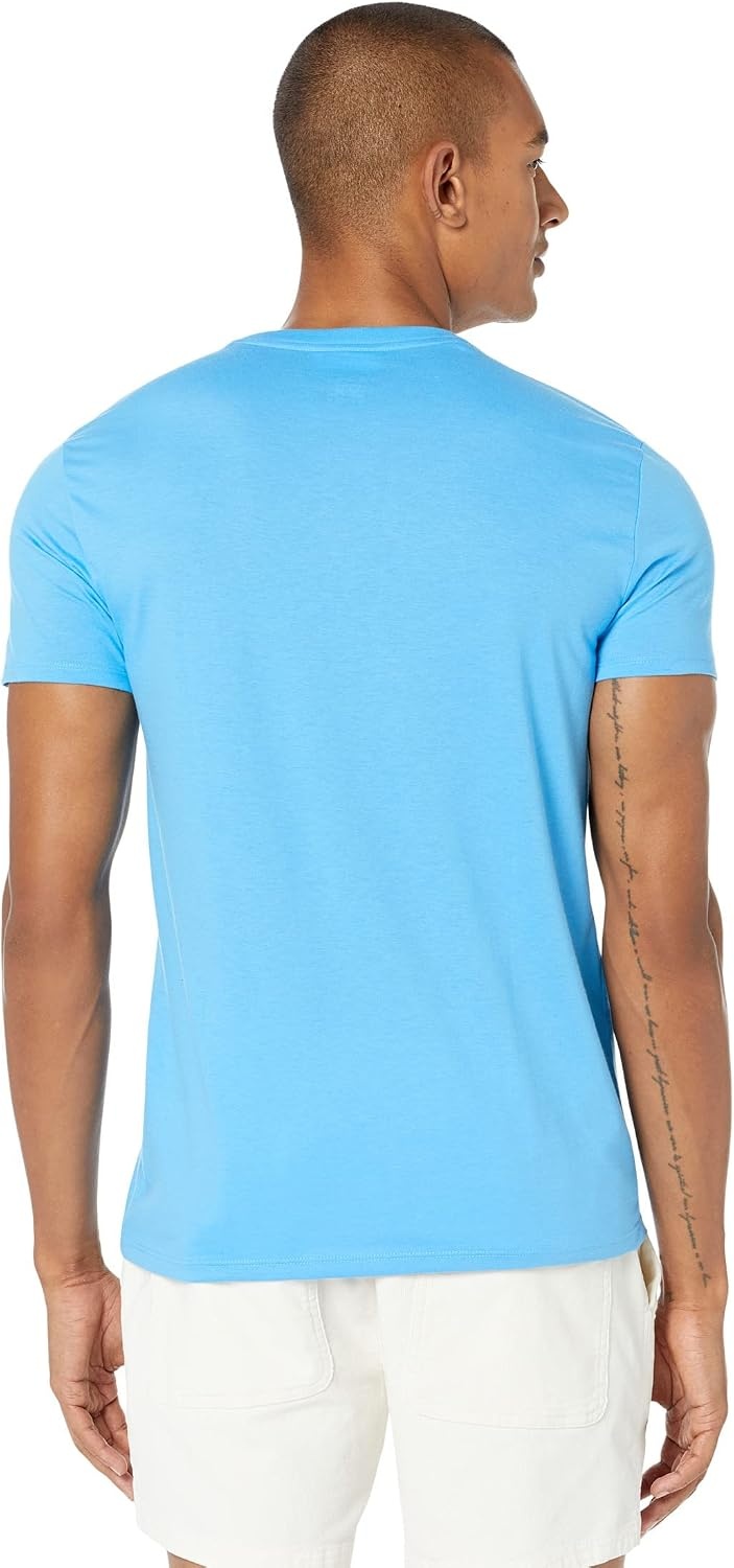 image:imageLacoste Mens Short Sleeve Pima Jersey Crew Neck TeeArgentine Blue