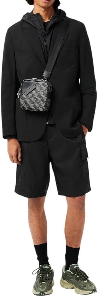 image:imageLacoste Mens Short Sleeve Pima Jersey Crew Neck TeeBlack