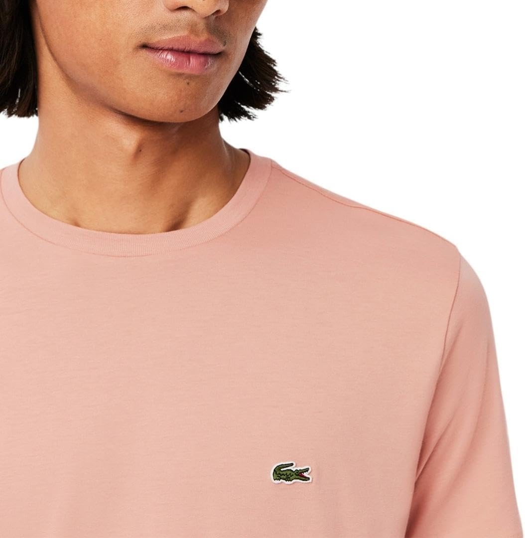 image:imageLacoste Mens Short Sleeve Pima Jersey Crew Neck TeeBrown