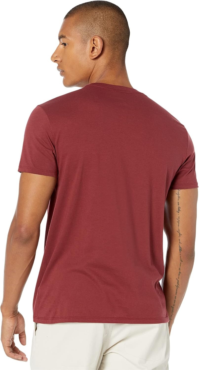 image:imageLacoste Mens Short Sleeve Pima Jersey Crew Neck TeeCranberry