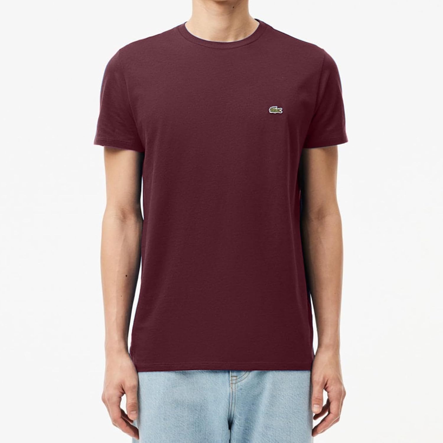image:imageLacoste Mens Short Sleeve Pima Jersey Crew Neck TeeExpresso