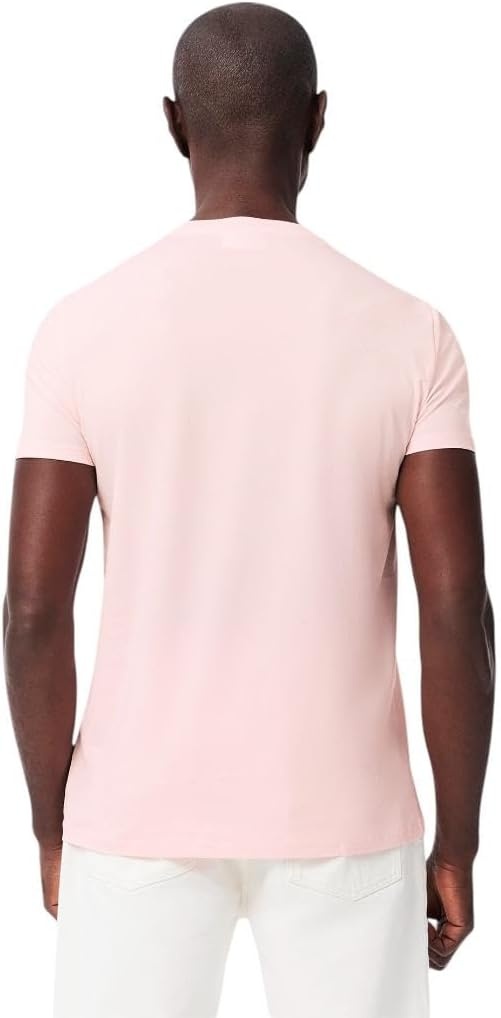 image:imageLacoste Mens Short Sleeve Pima Jersey Crew Neck TeeFlamingo