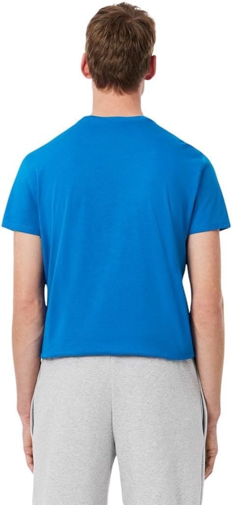 image:imageLacoste Mens Short Sleeve Pima Jersey Crew Neck TeeGipsy Blue