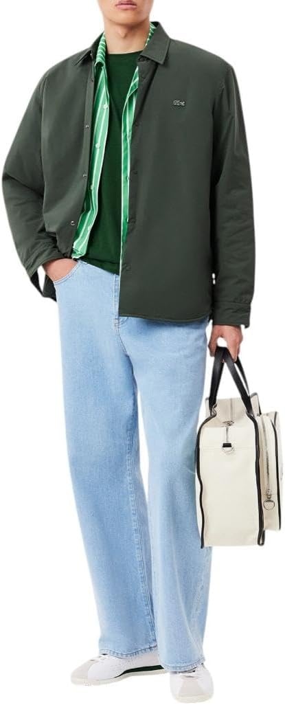 image:imageLacoste Mens Short Sleeve Pima Jersey Crew Neck TeeGreen