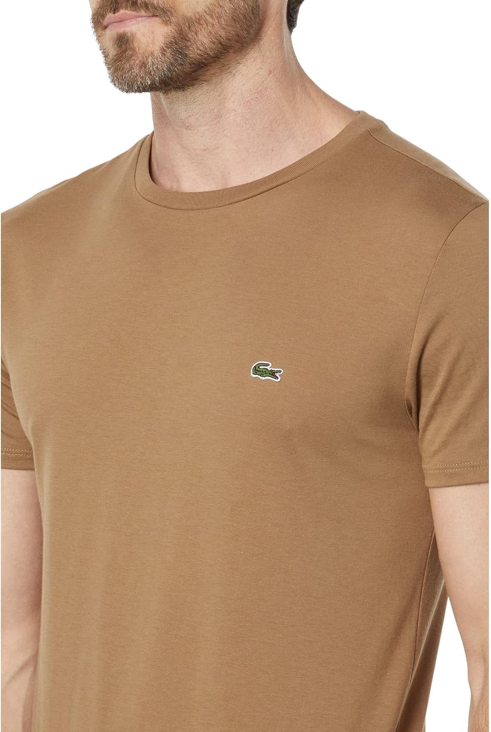 image:imageLacoste Mens Short Sleeve Pima Jersey Crew Neck TeeLeafy